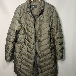 Eddie Bauer Forest Green Quilted Jacket